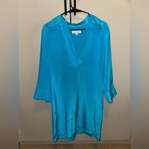 NWOT Amanda Uprichard 100% Silk Dress/Long blouse size Medium